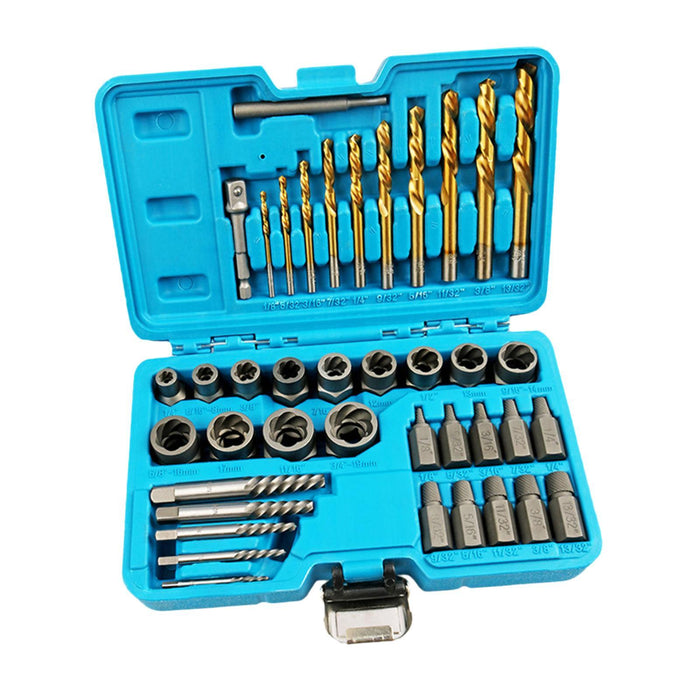 40 Pieces Damaged Screw Extractor Set Compact Easy Out Bolt Extractor Set