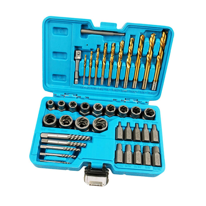 40 Pieces Damaged Screw Extractor Set Compact Easy Out Bolt Extractor Set