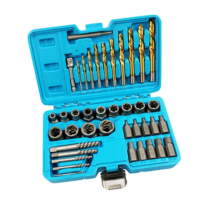 40 Pieces Damaged Screw Extractor Set Compact Easy Out Bolt Extractor Set