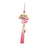 Crofta Year of The Snake Car Ornament 2025 Chinese Lunar New Year Hanging Ornament Pink Tassel