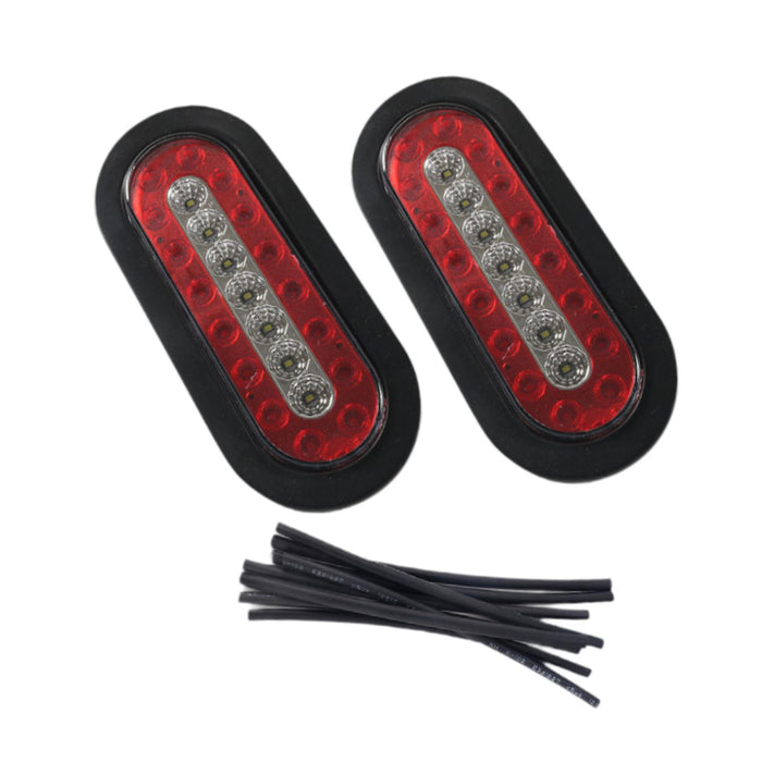 2Pcs Generic LED Trailer Tail Lights 6 inch Taillights for RV Motorhome