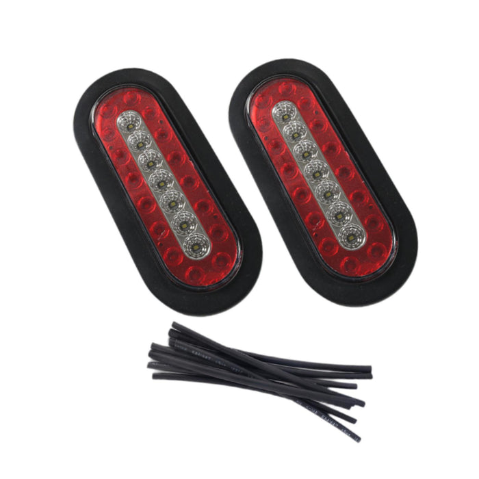 2Pcs Generic LED Trailer Tail Lights 6 inch Taillights for RV Motorhome