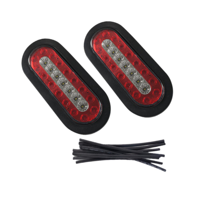 2Pcs Generic LED Trailer Tail Lights 6 inch Taillights for RV Motorhome