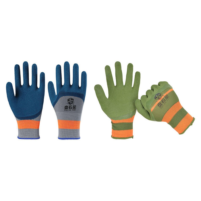 2 Pieces Multifunctional Work Gloves for Men Women Farm Work Car Repair Blue