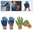 2 Pieces Multifunctional Work Gloves for Men Women Farm Work Car Repair Blue