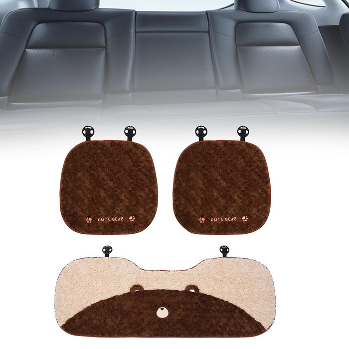 Car Seat Cushion Nonslip Comfortable Sponge Plush Universal Premium Seat Mat