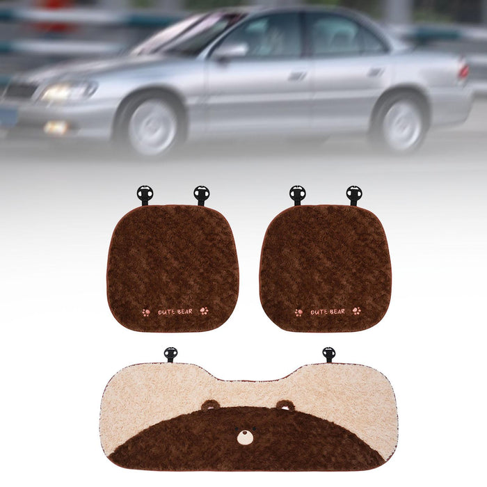 Car Seat Cushion Nonslip Comfortable Sponge Plush Universal Premium Seat Mat