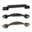 2pcs Alloy Cabinet Door Pulls Handles Home Furniture Door Hardware A_Black