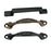 2pcs Alloy Cabinet Door Pulls Handles Home Furniture Door Hardware A_Black