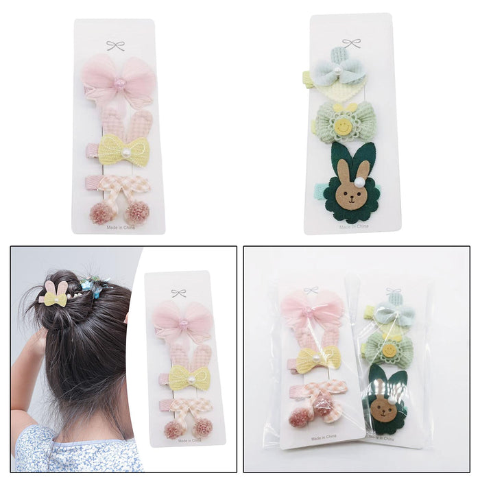 3x Girls Hair Clips Cute Headwear Hair Accessories for Kids Children Infants