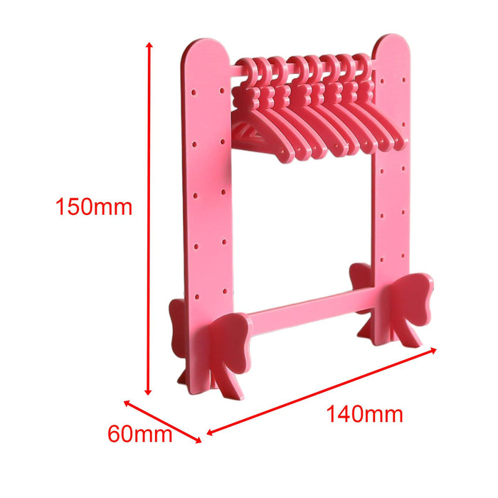 Crofta Earring Holder Stand Storage Acrylic Jewelry Display Stand Jewelry Organizer Pink