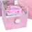 Crofta Jewelry Rose Gift Box Jewelry Storage Box for Mother's Day Ceremony Birthday Pink