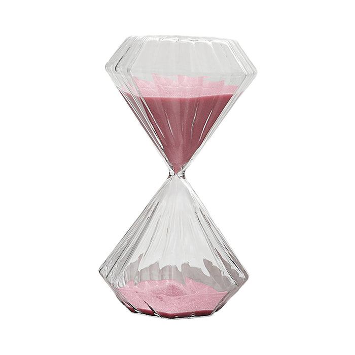 Crofta Sand Glass Timer Hourglass 30 Minutes Pink Sand Glass Sand Clock for Bedroom