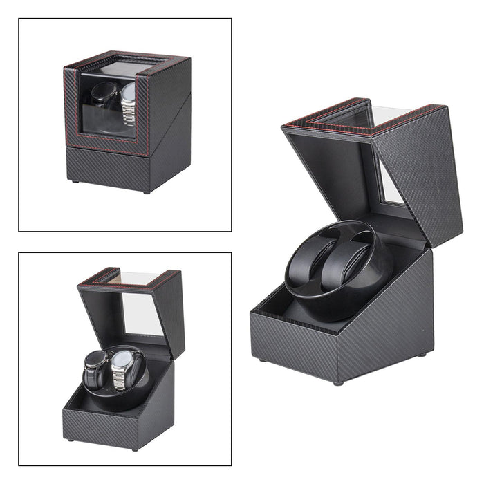 Crofta Watch Winder Box Accessory Cover for Desktop Gifts Women's and Men's Watches Style A