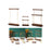 Crofta Jewelry Display Stand Showcase Wood Organizer for Shop Dresser Store Display Small Single Layer