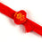 Crofta Plush Slap Bracelet Chinese New Year Red Clapping Circle Bracelet for Adults Style A