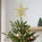 Crofta Xmas Tree Top Star Tree Ornaments Beautiful Creative Tree Top Light for Party Gold 30cmx33cm