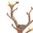 Crofta Tree Shaped Jewelry Key Storage Rack Ring Earrings Holder for Dressing Table Yellow Base