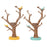 Crofta Tree Shaped Jewelry Key Storage Rack Ring Earrings Holder for Dressing Table Yellow Base