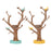 Crofta Tree Shaped Jewelry Key Storage Rack Ring Earrings Holder for Dressing Table Yellow Base