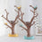 Crofta Tree Shaped Jewelry Key Storage Rack Ring Earrings Holder for Dressing Table Yellow Base