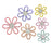 Crofta Woven Daisy Flowers Wall Decoration Chic Handmade for Indoor Nursery Bedroom