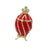 Crofta Easter Egg Trinket Box Rings Holder Wedding Charms Enamel Hinged Jewelry Box Red