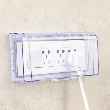 Crofta Waterproof Switch Plug Outlet Cover Washroom Protection Receptacle Protector Blue