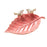 Crofta Porcelain Leaf Shaped Earrings Jewelry Tray Snack Plate for Housewarming Gift Pink