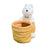 Crofta Flower Pot Container Decorative Animal Plant Pot for Windowsill Outdoor Home Yellow