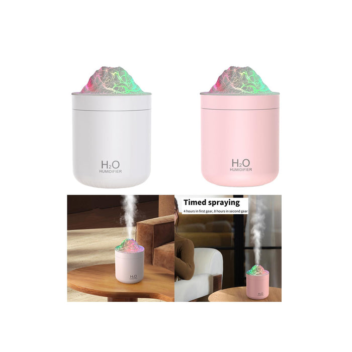 Crofta Portable Humidifier 500 ml Small Humidifier for Indoor Living Room Household White