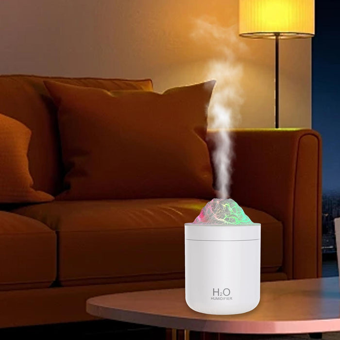 Crofta Portable Humidifier 500 ml Small Humidifier for Indoor Living Room Household White