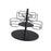 Crofta Rotating Cup Holder for Kitchen Cabinets Revolving Water Bottle Storage Rack Black 6 Slot