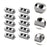 Crofta 10Pieces Sturdy Simple Assembly for Fixing Banners 3mm Wire Rope Clamps Clip