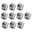 Crofta Wire Rope Clamps Clip Accessory for Fixing Banners Multipurpose Sturdy 10Pcs