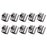 Crofta Wire Rope Clamps Clip Accessory for Fixing Banners Multipurpose Sturdy 10Pcs