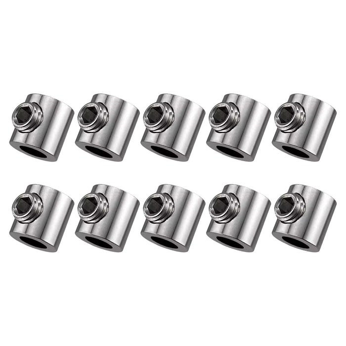 Crofta Wire Rope Clamps Clip Accessory for Fixing Banners Multipurpose Sturdy 10Pcs