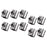 Crofta Wire Rope Clamps Clip Accessory for Fixing Banners Multipurpose Sturdy 10Pcs