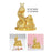 Crofta Coin Money Bank Chinese Zodiac Snake Statue Party Container Snake Piggy Bank 20x16x23cm