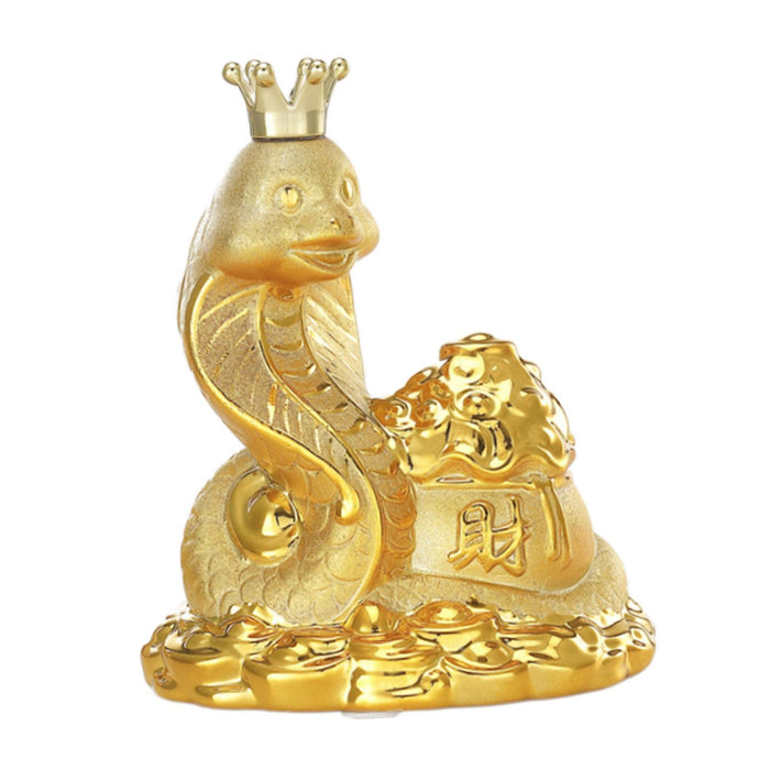 Crofta Coin Money Bank Chinese Zodiac Snake Statue Party Container Snake Piggy Bank 20x16x23cm