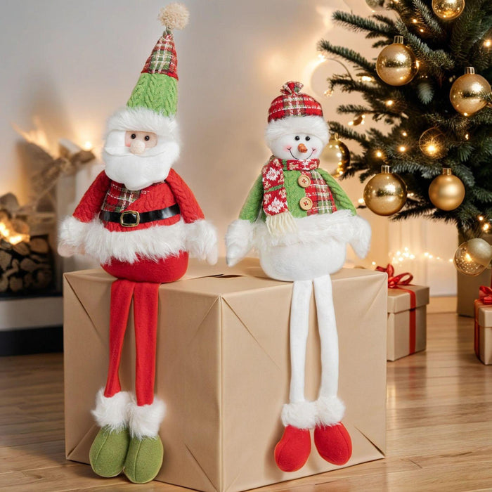 Crofta Xmas Snowman Stuffed Doll Gift Christmas Decoration Doll for Festival Winter