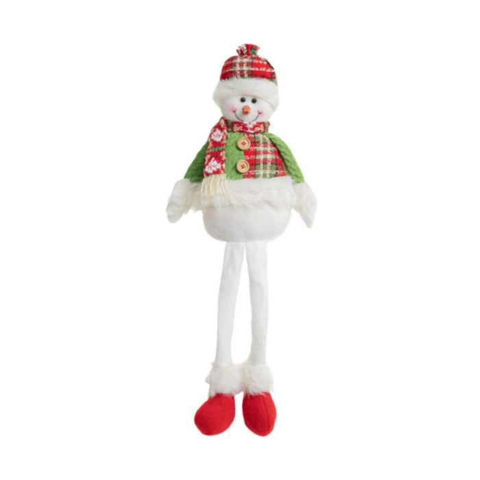 Crofta Xmas Snowman Stuffed Doll Gift Christmas Decoration Doll for Festival Winter