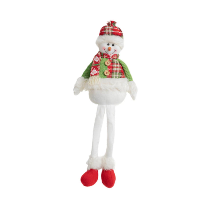 Crofta Xmas Snowman Stuffed Doll Gift Christmas Decoration Doll for Festival Winter