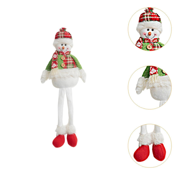 Crofta Xmas Snowman Stuffed Doll Gift Christmas Decoration Doll for Festival Winter