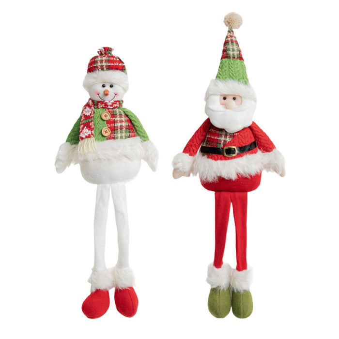 Crofta Xmas Snowman Stuffed Doll Gift Christmas Decoration Doll for Festival Winter