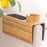 Crofta Bamboo Sofa Arm Tray Table Crafts Decorative Couch Cup Holder for Cups Phone