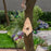 Crofta Tree Face Bird Feeder Bird House Statue Ornament for Backyard Garden Outside