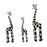 Crofta Wooden Giraffe Sculpture Creative Crafts Animal Figure for Home Office Decor White Black