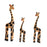 Crofta Wooden Giraffe Sculpture Creative Crafts Animal Figure for Home Office Decor Orange and Black