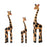 Crofta Wooden Giraffe Sculpture Creative Crafts Animal Figure for Home Office Decor Orange and Black